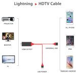 Wholesale USB to HDTV Cable HD Video Adapter to HDMI TV Projector Plug. MHL Screening Mirroring for Smartphones (Red)